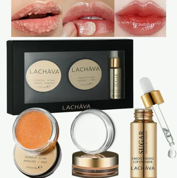 Lip Care Kit with Exfoliator, Mask, & Oil
