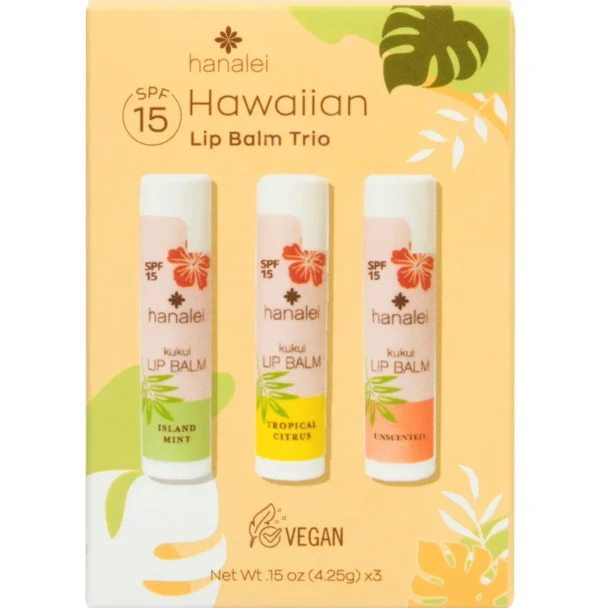 Tropical Oil Lips Balm - Variety Pack SPF Balm (3 Sticks)