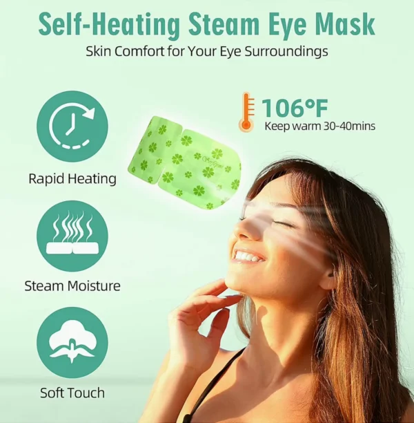 Serfeymi 22-Pack Heated Eye Mask for Sleeping, Women