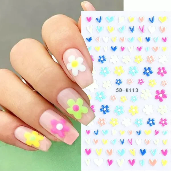 Exquisite Daisy Nail Decor Sticker Kit