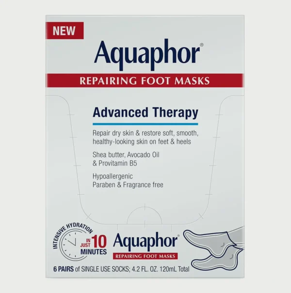 Aquaphore Repairing Feet Masks, Hydrating Booties, Pack of 6