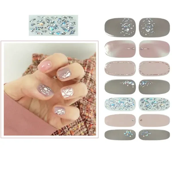 SIUSIO's 112-Piece Nail Stickers Set with Crystal File