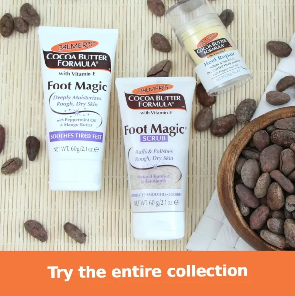 Palmer's Brand Chocolate Butter Foot Magic Scrub including Vit E for Dry Feet
