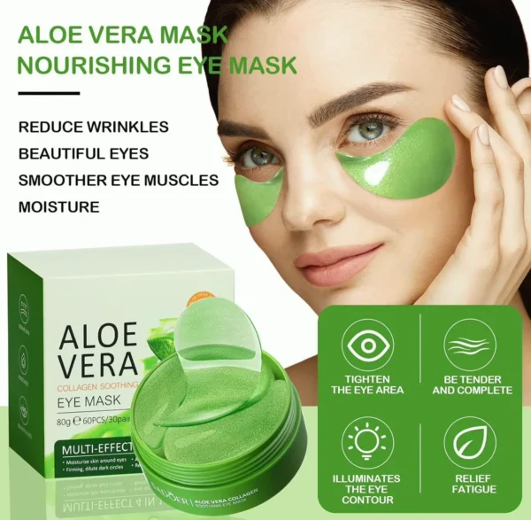 180 Pairs Aloe Vera Eye Patches to Reduce Puffiness