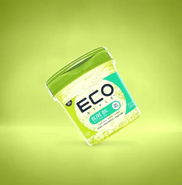 Eco Style Olea Styling Gel - Moisturizes & Tames Hair Breakage - 8 oz