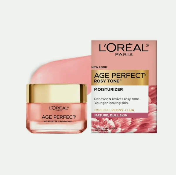L'Oreal Parisian Rose Tone Anti-Aging Face Moisturizer, Renew & Revive, 1.7 oz