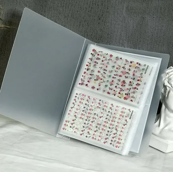 Nail Art Sticker Organizer Binder - Large Capacity