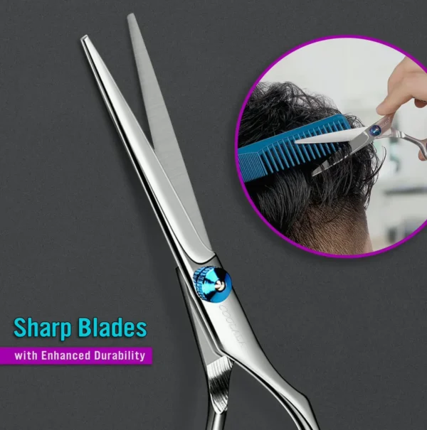 Metal Haircut Shears 6.5" Salon Scissors