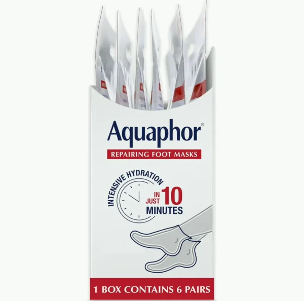 Aquaphore Repairing Feet Masks, Hydrating Booties, Pack of 6