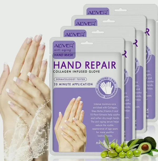 4-Pack Hands Moisturizing Glove Mask for Dry Skin