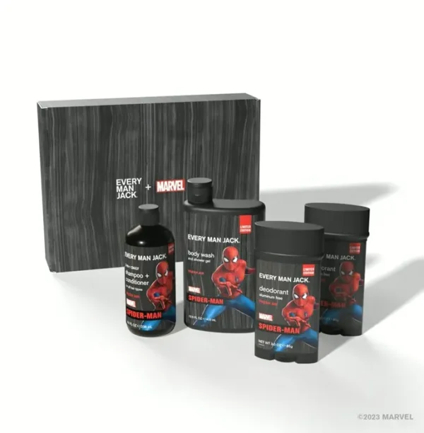 Heroic Every Man Jack Body Set - Shower & Body Gift for Marvel Fans