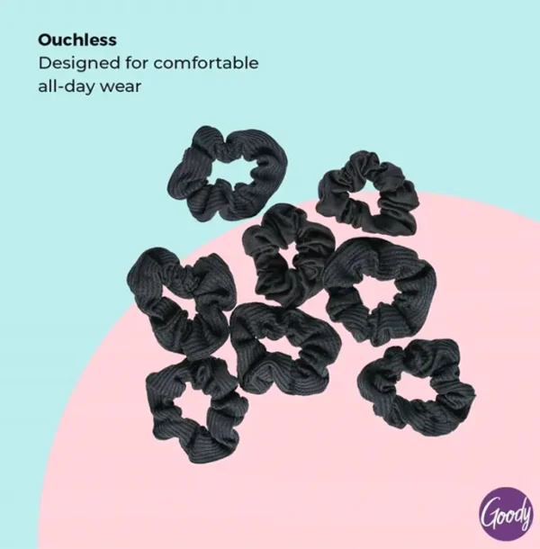 Ladies' Ouchless Scrunchies - Set of 8 Dark Pieces