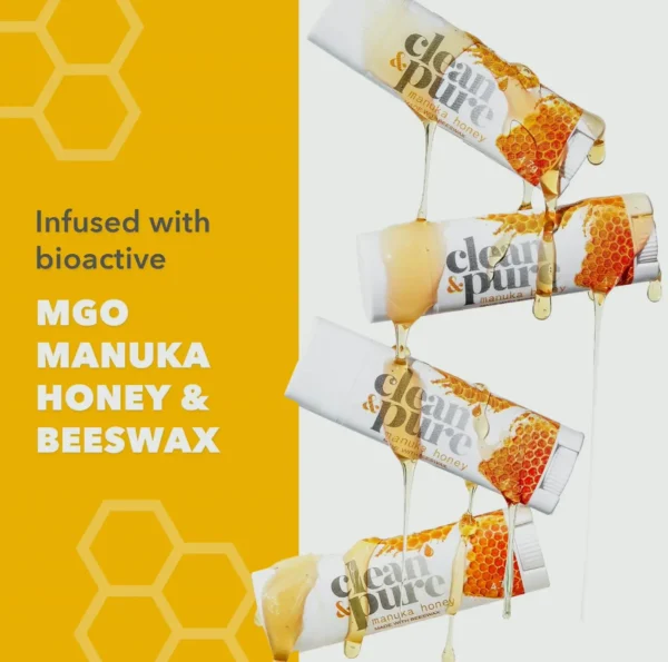 Pure Beekeeper’s Favorite Lip Balms, 4-Pack Lip Care w/ Manuka Honey