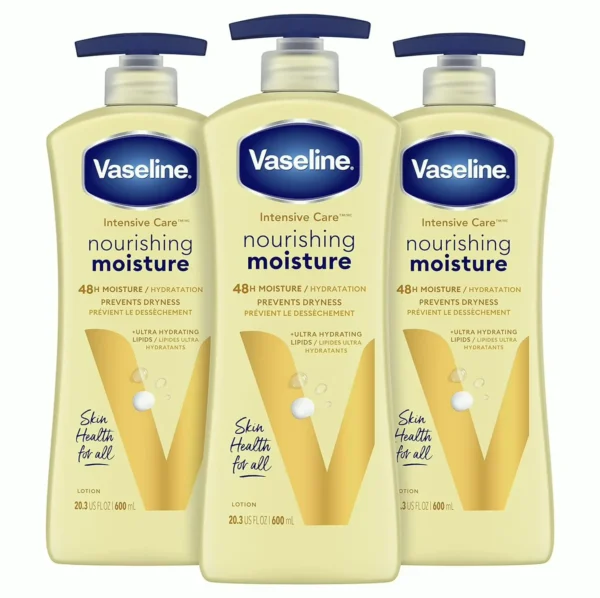 Vaseline Moisturizing Body Lotion to Dry Epidermis 20.3 oz, 3 Count