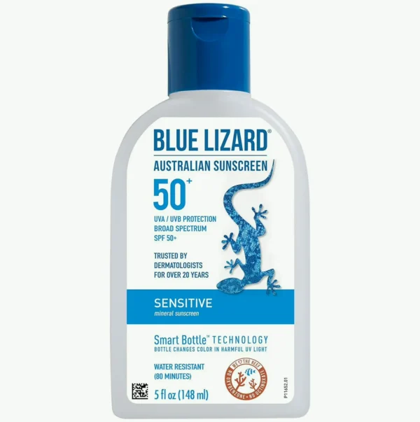 Blue Lizard Gentle Mineral Sunscreen, High SPF, ZnO