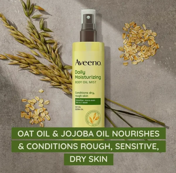 Aveeno Daily Hydrating Parched Skin Mist with Oat & Jojoba, Nourishing Spritz, 6.7 fl. oz
