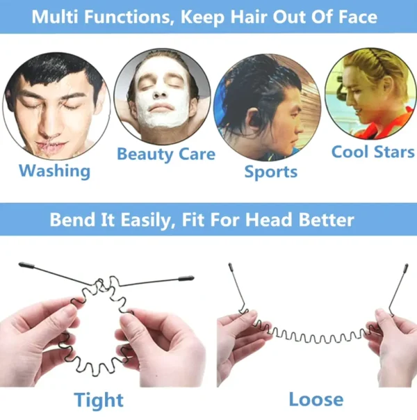 Metal Hair Accessory Unisex Dark Spring Hairband