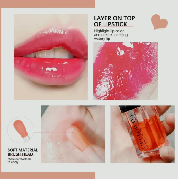 Moisturizing Tinted Lip Oil Balm, Nourishing Care