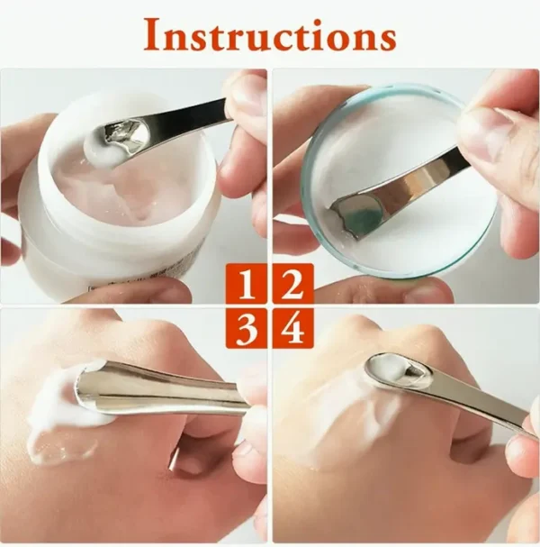 Small Metal Makeup Spatula for Beauty