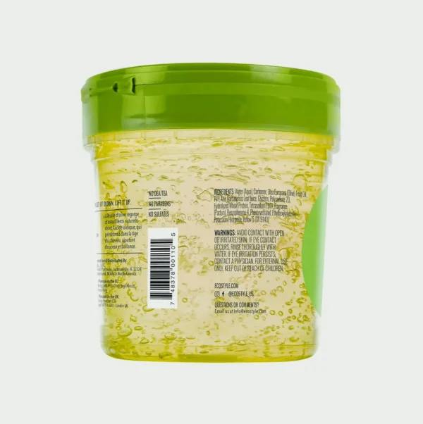 Eco Style Olea Styling Gel - Moisturizes & Tames Hair Breakage - 8 oz