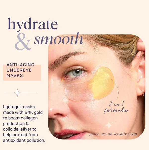 BeautyLife Rejuvenating Hydrogel Masks for Fine Lines with Gold - 24 Pairs