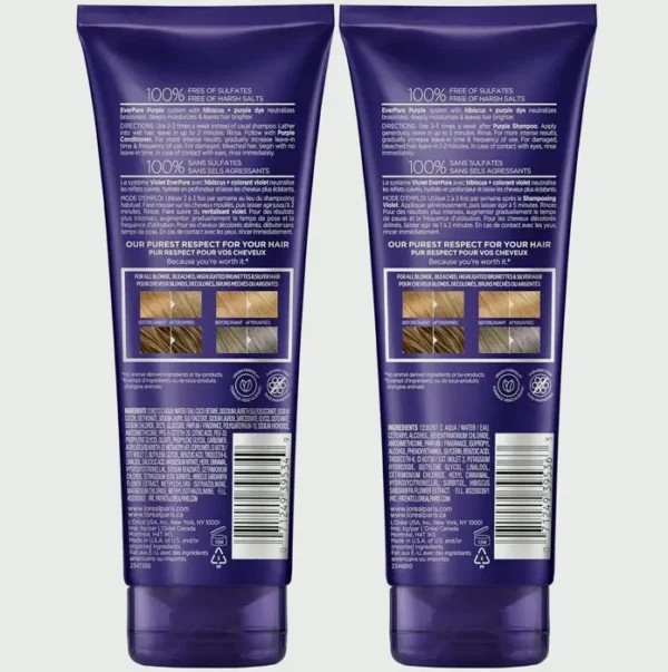 Pure Ever Yellow Toning Cleanser Kit for Blonde, Silver Locks