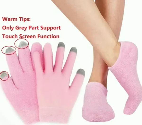 Touch Screen Spa Gloves and Socks Bundle