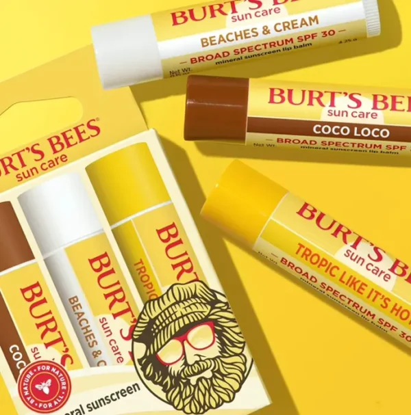 Burt’s SPF 30 Lip Balm, 3-Pack