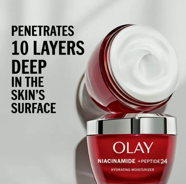 Olay's Retinol Niacinamide + Peptide 24 Face Moisturizer with Vitamin B3 1.7 oz