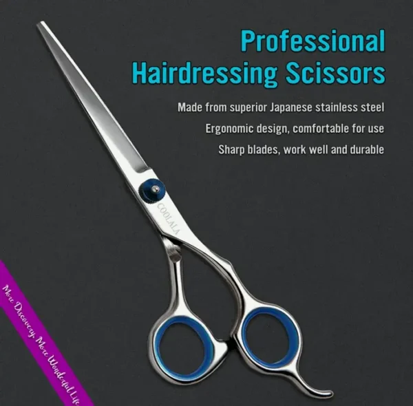 Metal Haircut Shears 6.5" Salon Scissors
