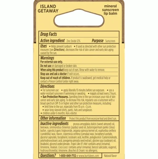 Burt’s SPF 30 Lip Balm, 3-Pack