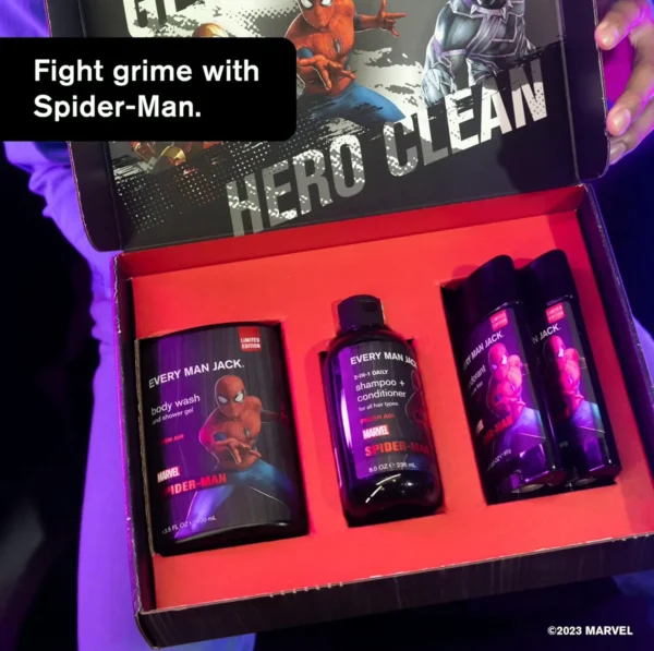 Heroic Every Man Jack Body Set - Shower & Body Gift for Marvel Fans