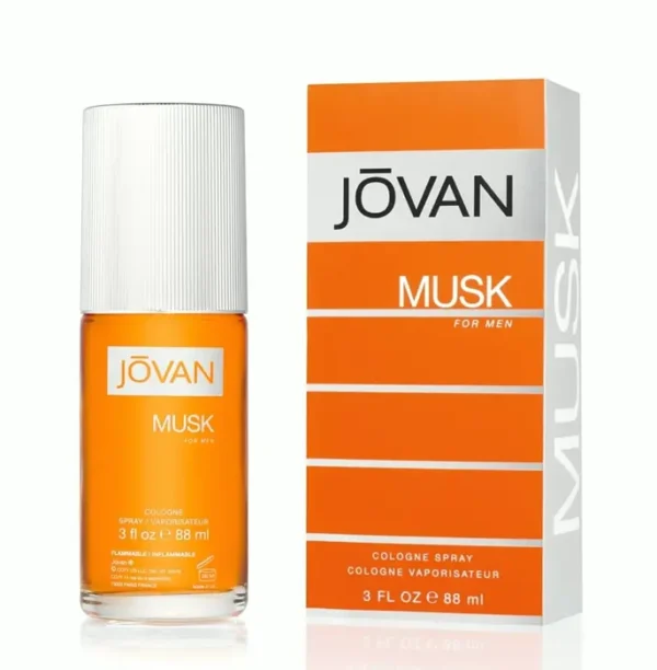 Jovan Musky Eau de Spritz, Vegan Scent for Men, 3.0oz