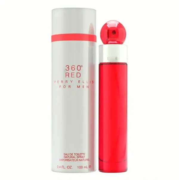 Perry Ellis 360 Red EDT for Men 3.4 fl oz Grey