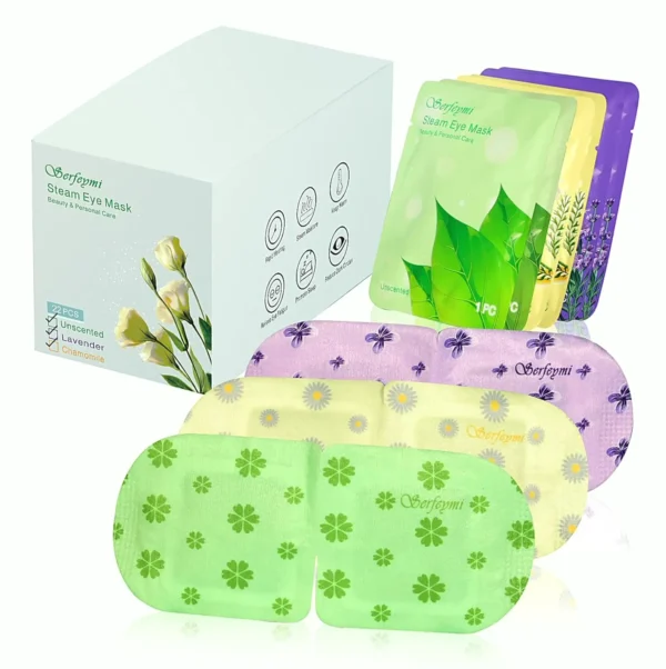 Serfeymi 22-Pack Heated Eye Mask for Sleeping, Women
