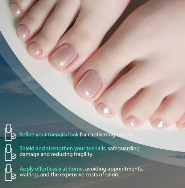 Soft Gel False Toenails - 312 Pieces
