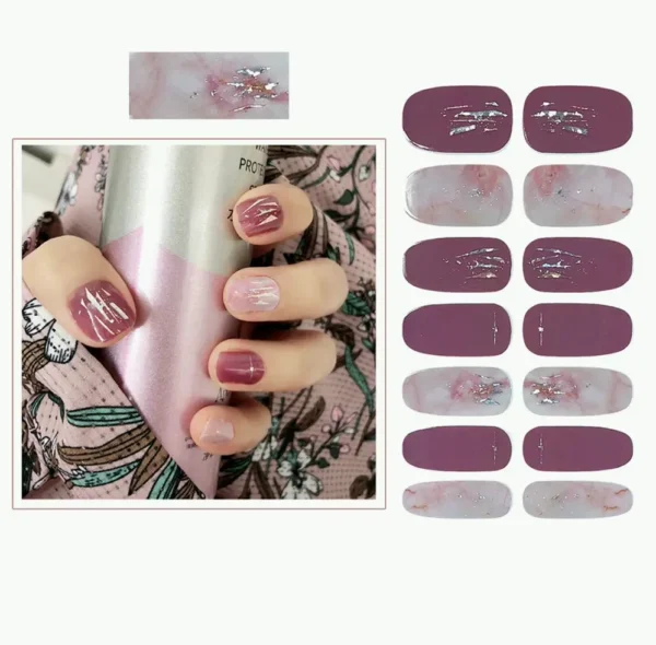 SIUSIO's 112-Piece Nail Stickers Set with Crystal File