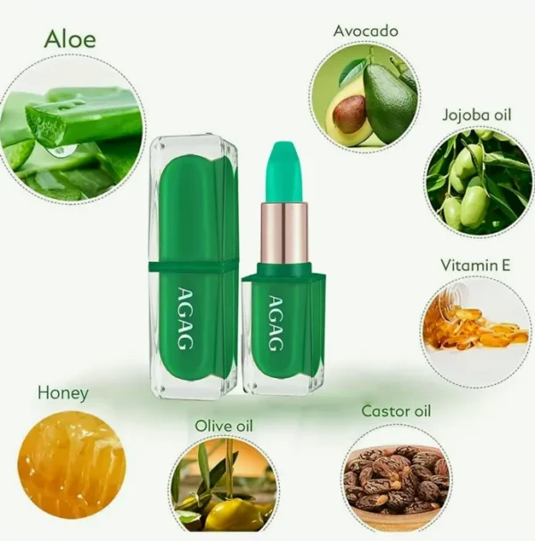 Color Adapting Aloe Plant Lipstick, Durable and Healthy