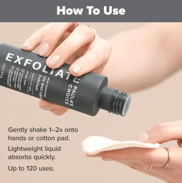 Paula's Choice Two Percent BHA Skin Exfoliator to Treat Wrinkles