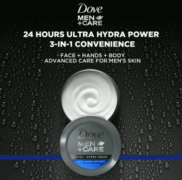 Dove Ultra Cream for Him, Any Skin Type, 5.07 Ounces