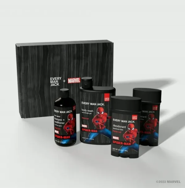 Heroic Every Man Jack Body Set - Shower & Body Gift for Marvel Fans