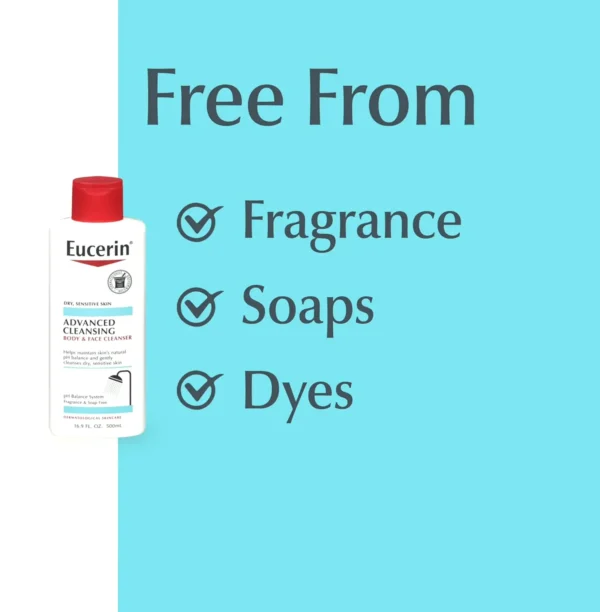 Eucerin Cleanser for Body & Skin - Fragrance-Free - 16.9 fl. oz