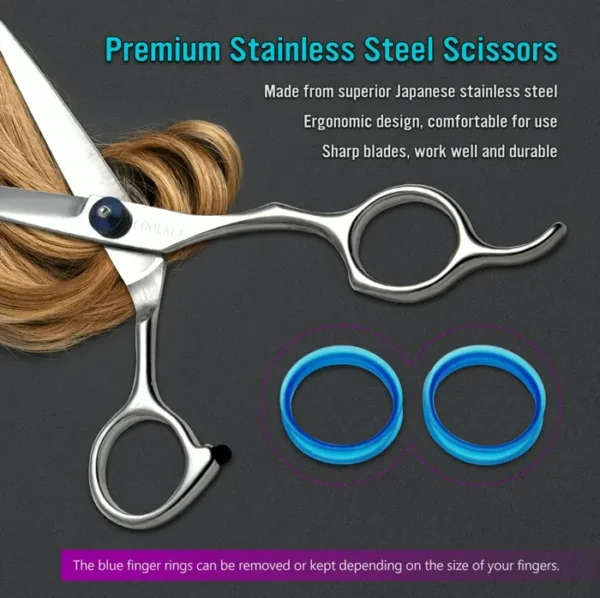 Metal Haircut Shears 6.5" Salon Scissors