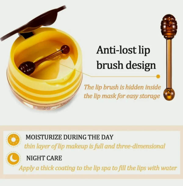 Honey Lip Moisturizer Jar, 4 Pieces Assorted Flavors