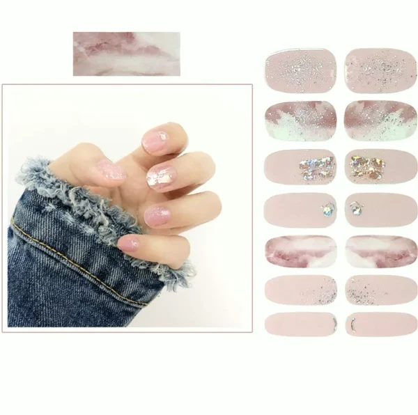 SIUSIO's 112-Piece Nail Stickers Set with Crystal File