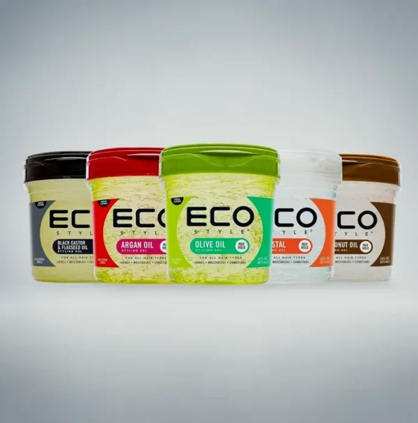 Eco Style Olea Styling Gel - Moisturizes & Tames Hair Breakage - 8 oz